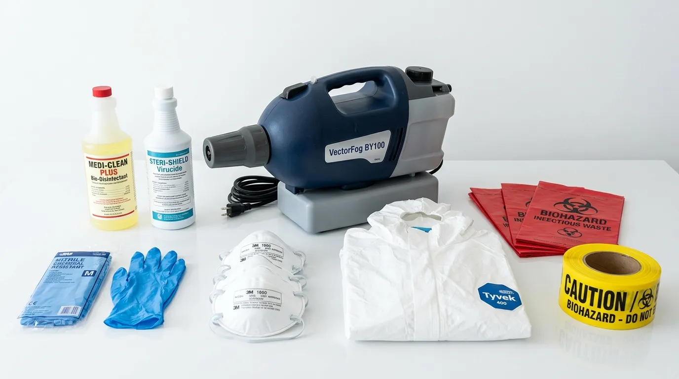 Professional biohazard remediation crew working in Forest Acres