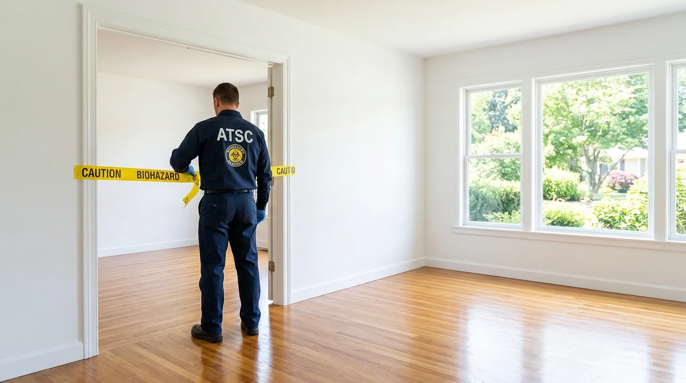 Certified biohazard cleanup crew performing Decomposition Cleanup in Forest Acres